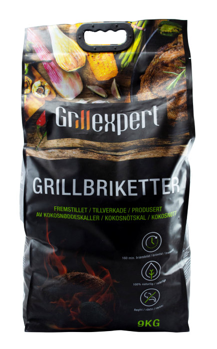 Kokosbriketter 9 kg - Grillexpert